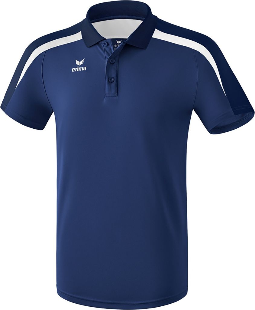 Erima Fußball Liga 2.0 Poloshirt Trainingsshirt Kinder navy weiß Gr 128