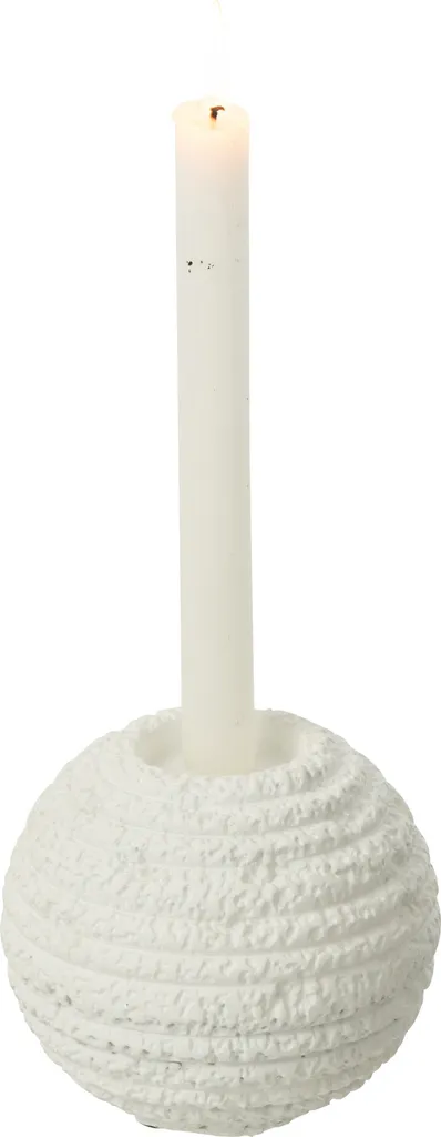 Lustre J-Line Creta Rond en Ciment Blanc Small - Luminaire de Luxe