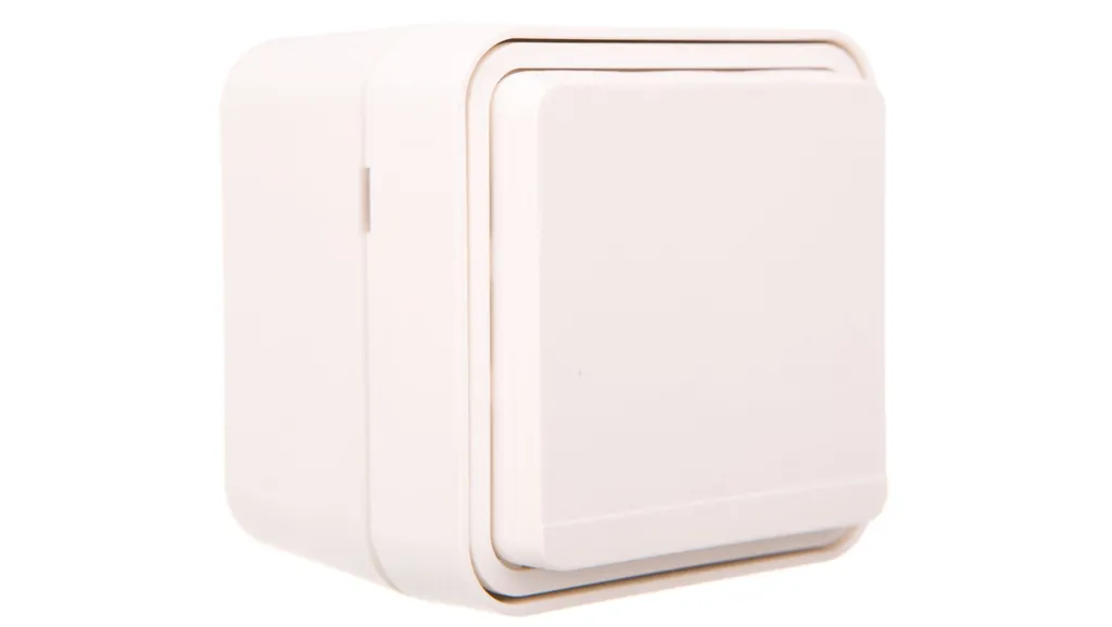 Berker W.1 Prise de courant simple complète IP55 blanc - Réf 6768813512