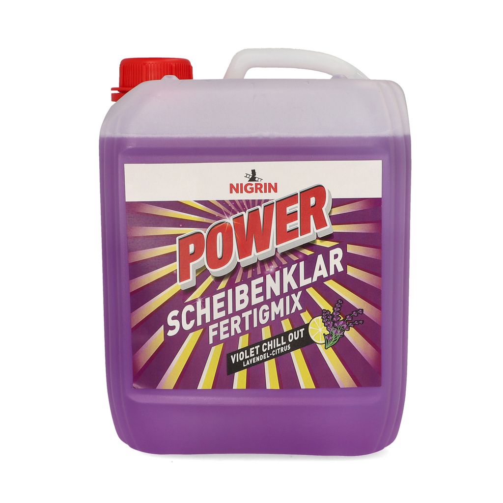 NIGRIN POWER Scheibenklar Fertigmix 5 L Lavendel-Citrus
