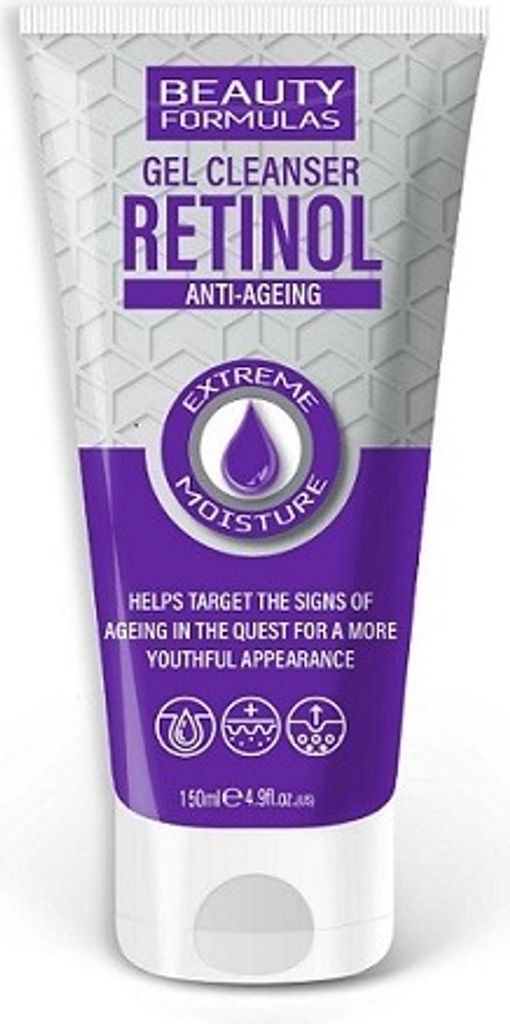 Beauty Formulas Retinol Anti-Aging Reinigungsgel für das Gesicht, 150 ml
