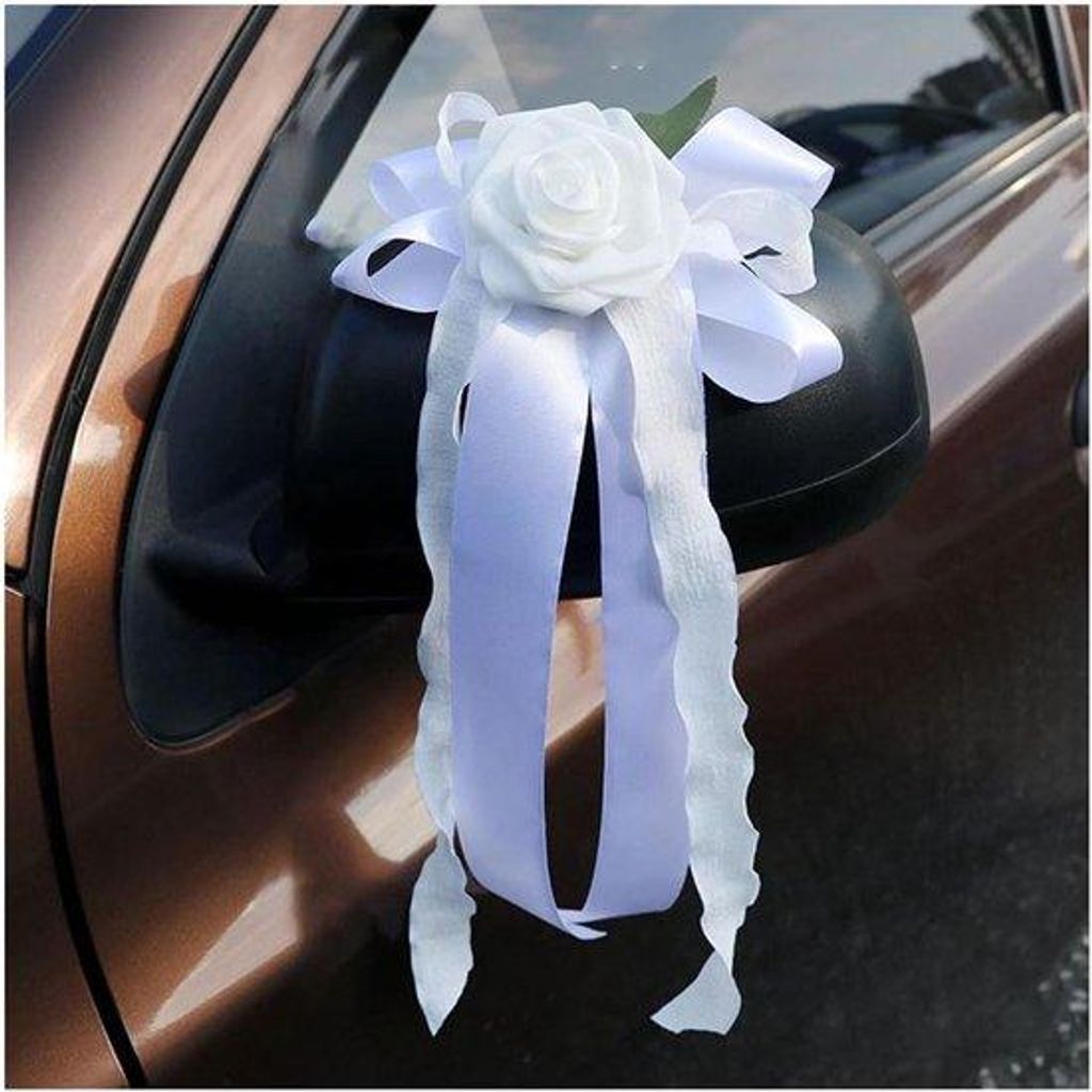 Autostrikbloemen für Hochzeitsauto- Dekoration - 20 Stück