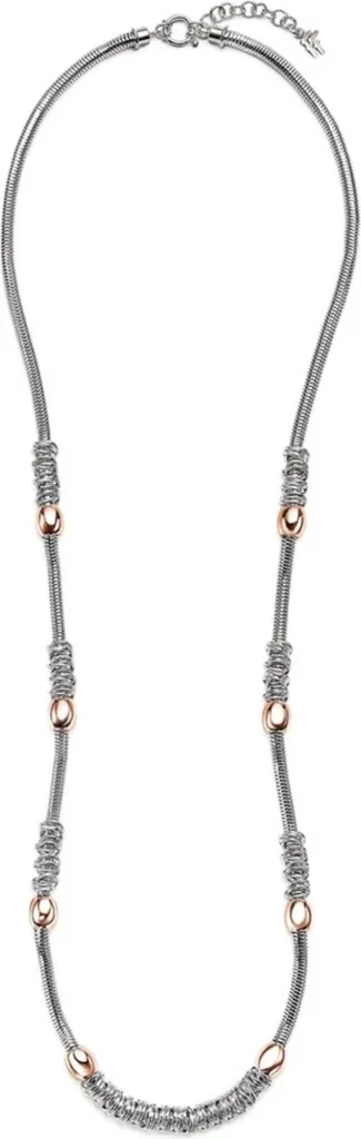 Folli Follie 1N14F070R Collana Donna Argento - Look Chic Quotidiano