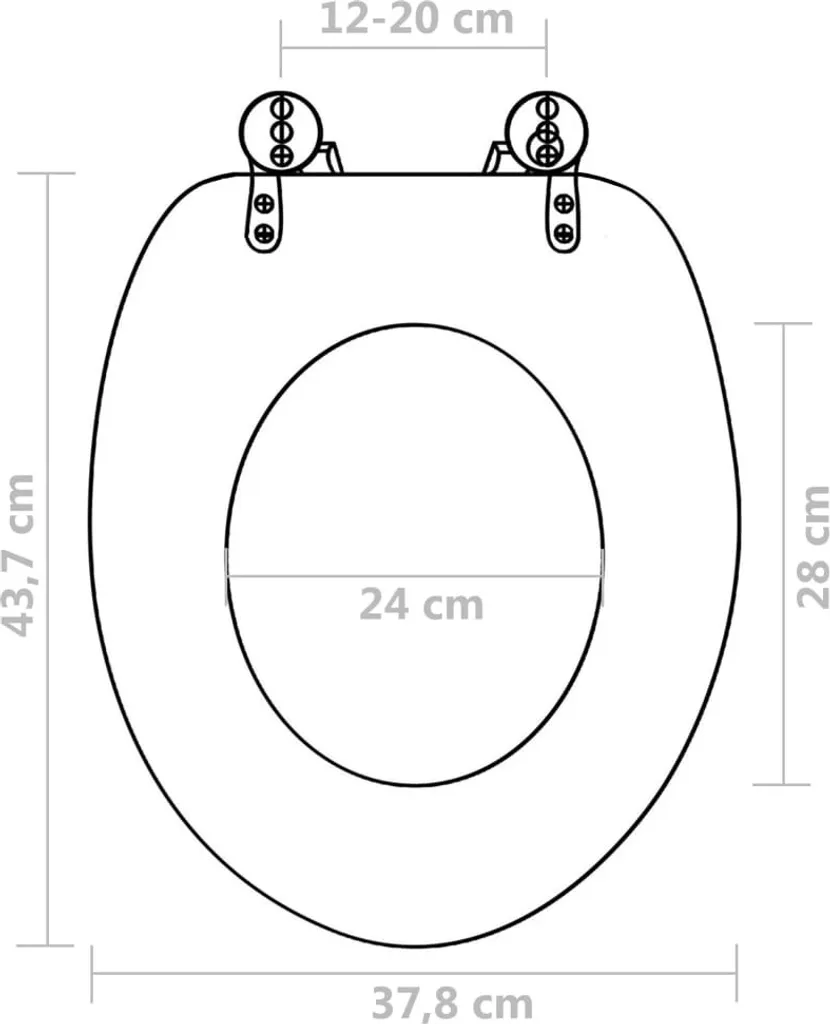 Sedile WC MDF Fenicottero 2 pz Chiusura Ammortizzata Soft Close Universale - 9