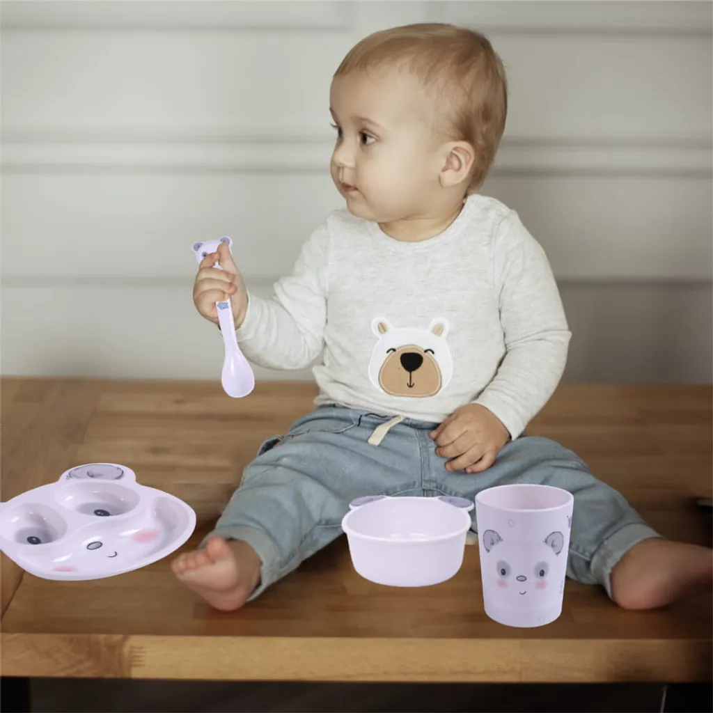 Scheda Tecnica Set Pappa BOCIOLAND Panda Melamina - Resistente e Sicuro - 6