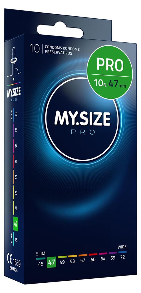 MY.SIZE PRO Preservativi Elite taglia 1, 47 mm, 10 Pezzi, Immagine del prodotto 