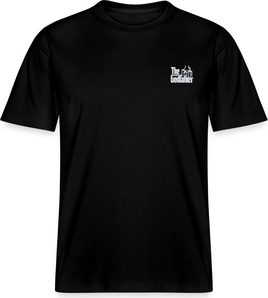 Spreadshirt Der Pate Offizielles Logo Als Stick-Design Relaxed Fit Uni T-Shirt, M, Schwarz