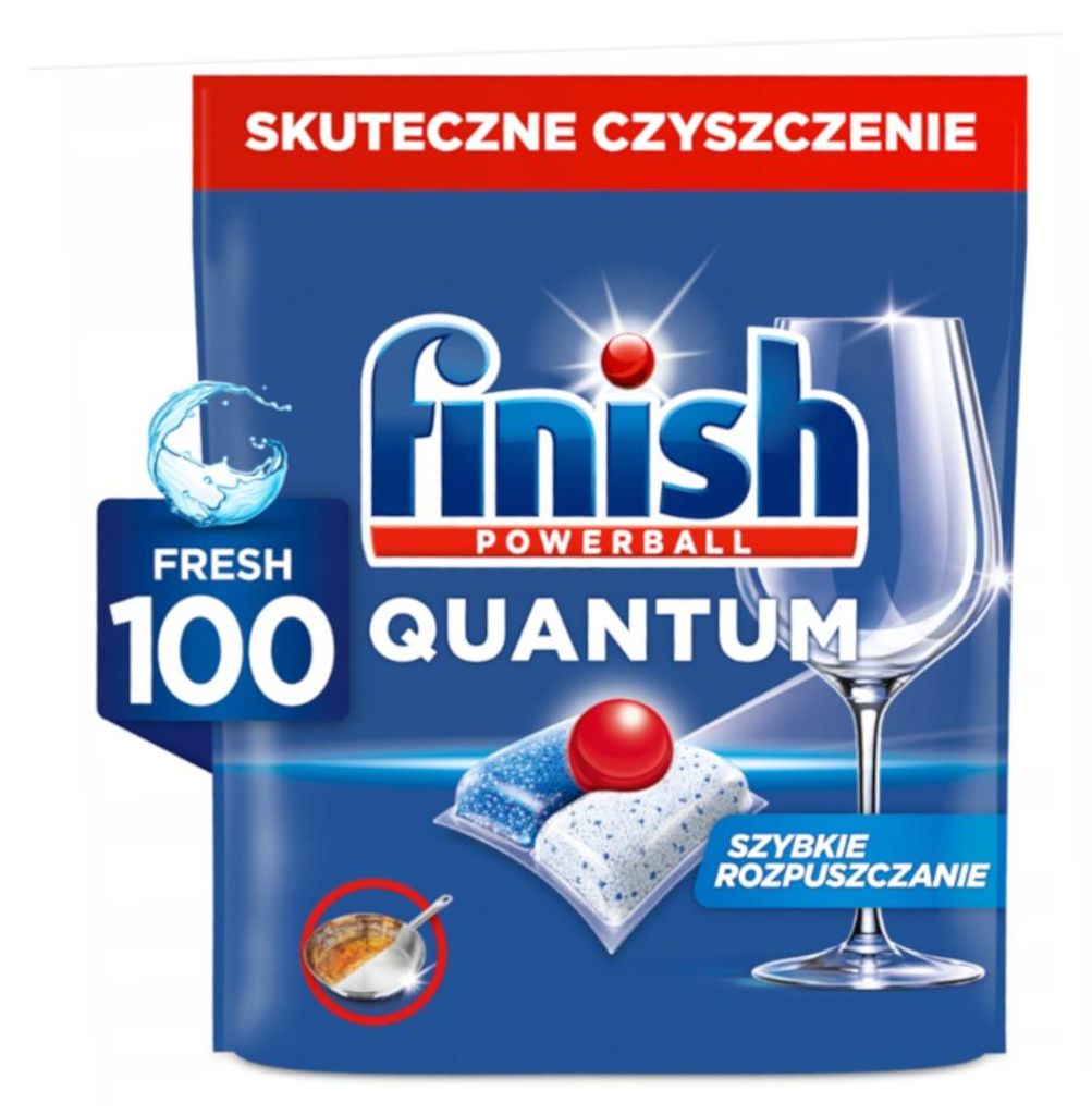 A product package for dishwasher tablets.