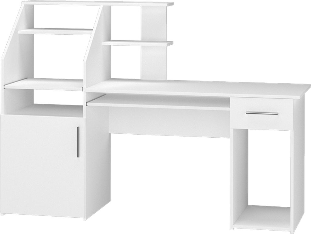 Schreibtisch Vicco Edwin Weiß 166 x 50.5 cm, Model 36714