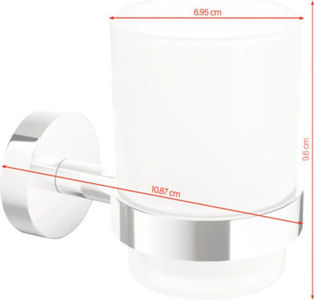 Zahnputzbecher Tesa SMOOZ chrom glänzend 40631-00000-00 Produktbild 
