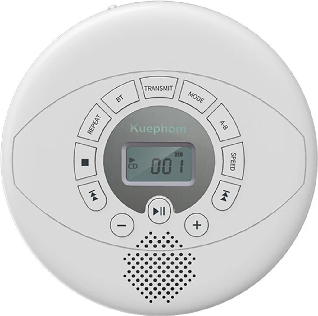 Lecteur CD Maison et Déplacement ZELURXX Bluetooth MP3 Format Compact