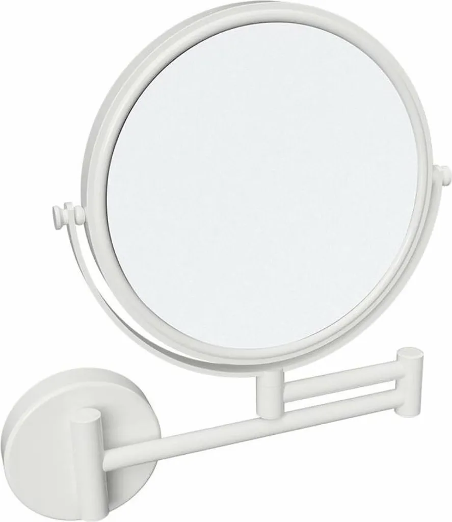 Specchio Cosmetico Professional X-ROUND WHITE 200mm | Bianco Opaco