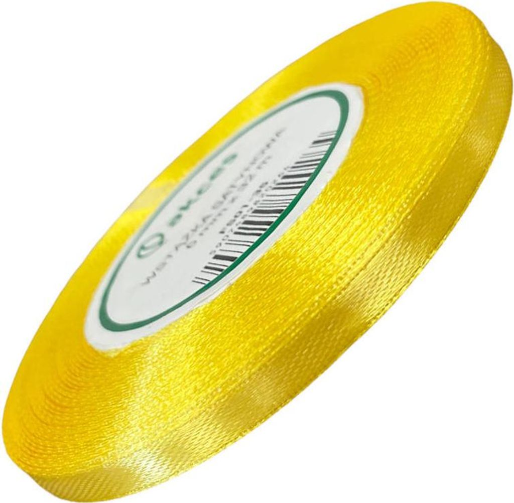 Wstążka satynowa żółta słoneczna 6mm - 32mb Zdjęcie produktu 