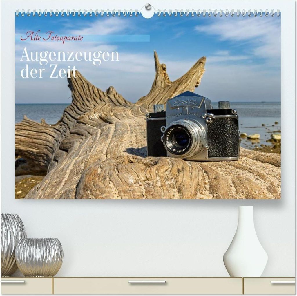 Alte Fotoapparate, Augenzeugen der Zeit (hochwertiger Premium Wandkalender 2026 DIN A2 quer), Kunstdruck in Hochglanz