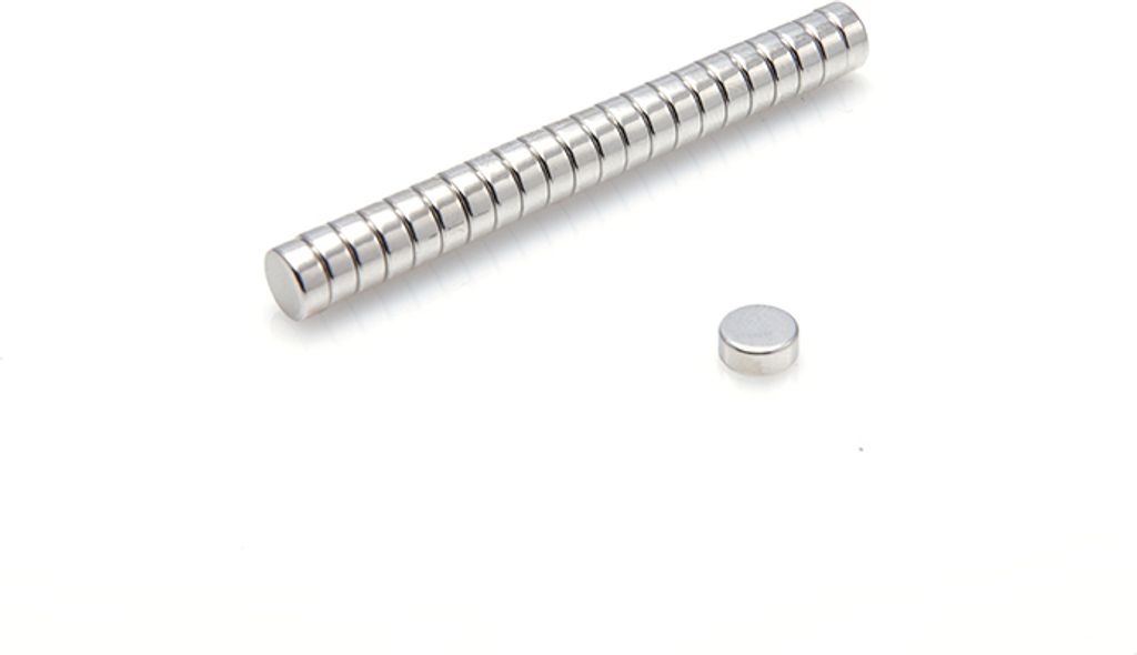 Neodym Magnete 6 x 2,5 mm 10 Stück  mm N38, Extrem stark, Produktbild 