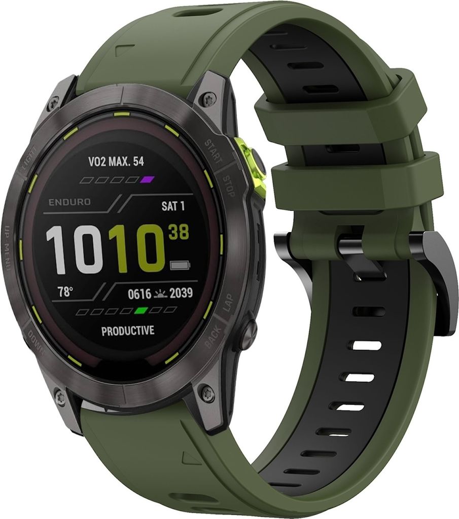 Für Garmin Enduro 3 Zweifarbiges Sport Silikon Armband 26mm Produktbild 
