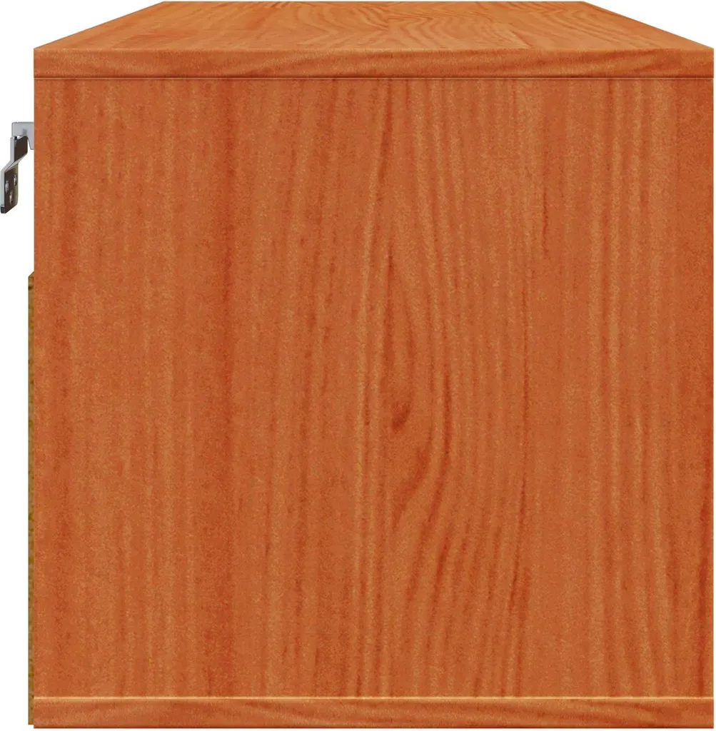 Armadietto a Muro Marrone Cera 80cm - Pino Massiccio Vero Legno - 7