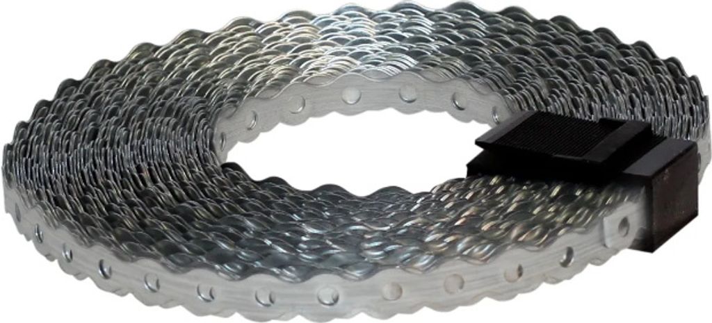 BKshop | Lochband - Montageband - 12 x 0,8 mm - 25 m Rolle - Stahl verzinkt
