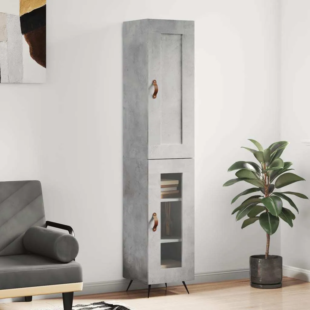 Mobile Colonna vidaXL Grigio Cemento 180cm: Stile Loft Urbano