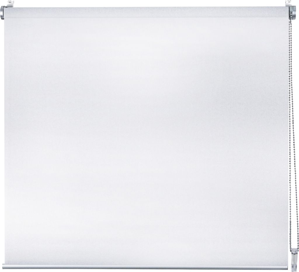 Fensterrollo Design Klemmfix ohne Bohren Farbe: Weiss, Größe: 100x150 cm