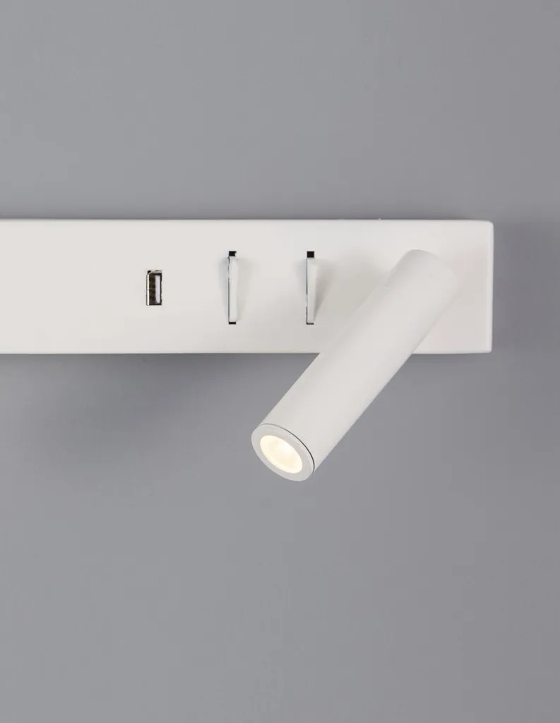 Applique Murale VIDA LED Blanche Gauche - Éclairage Indirect Chic - 17