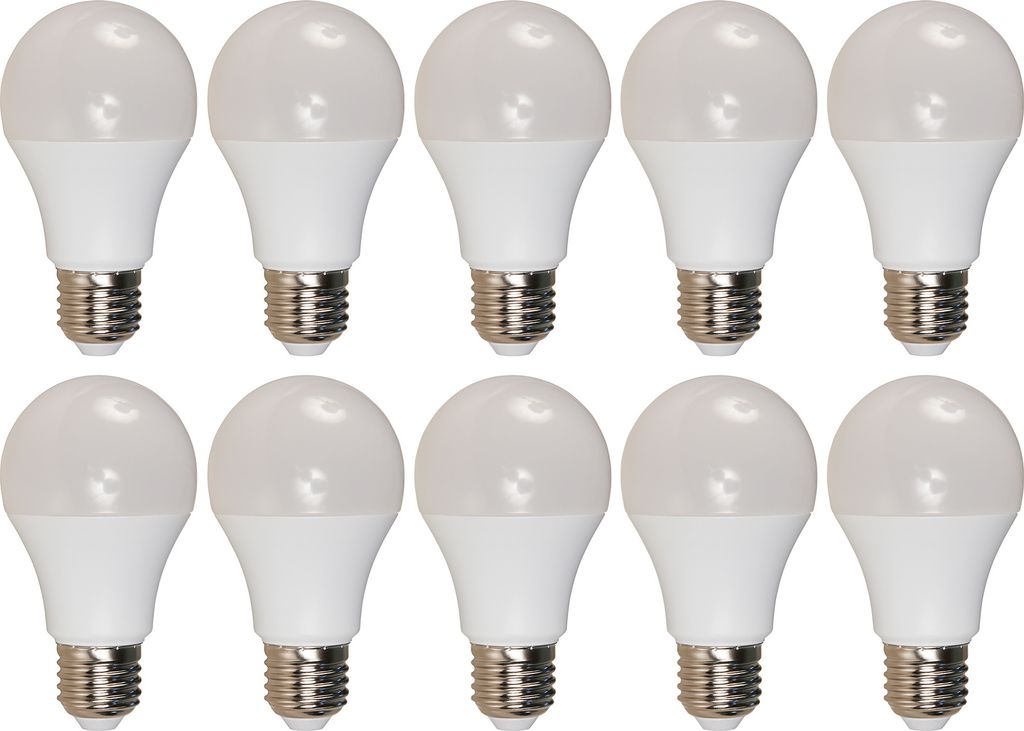 10er-Pack LED-Glühlampe McShine "Brill95", E27, 12W, 1.000lm, warmweiß, Ra >95 - farbecht