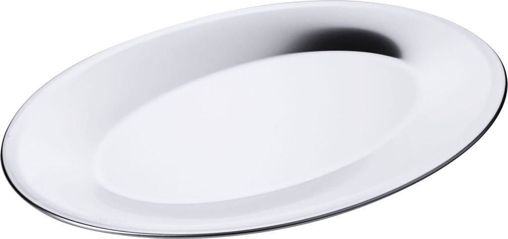 Buffetplatte, Buffettablett, Edelstahl 18/10, oval, 36-51 cm wählbar : 51 cm Variante: 51 cm