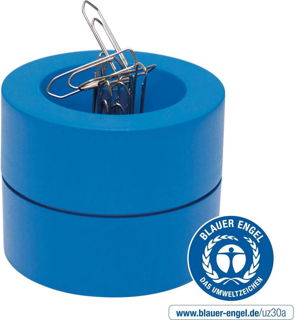 MAUL Klammernspender MAULpro Recycling Kunststoff Stahl Metall 7.3 x 7.3 x 6 cm blau