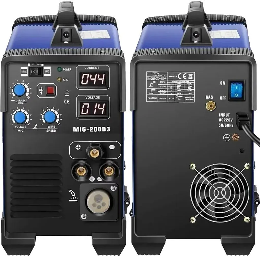 Poste à souder 200 Ampères Inverter IGBT léger pour soudure MIG et TIG
