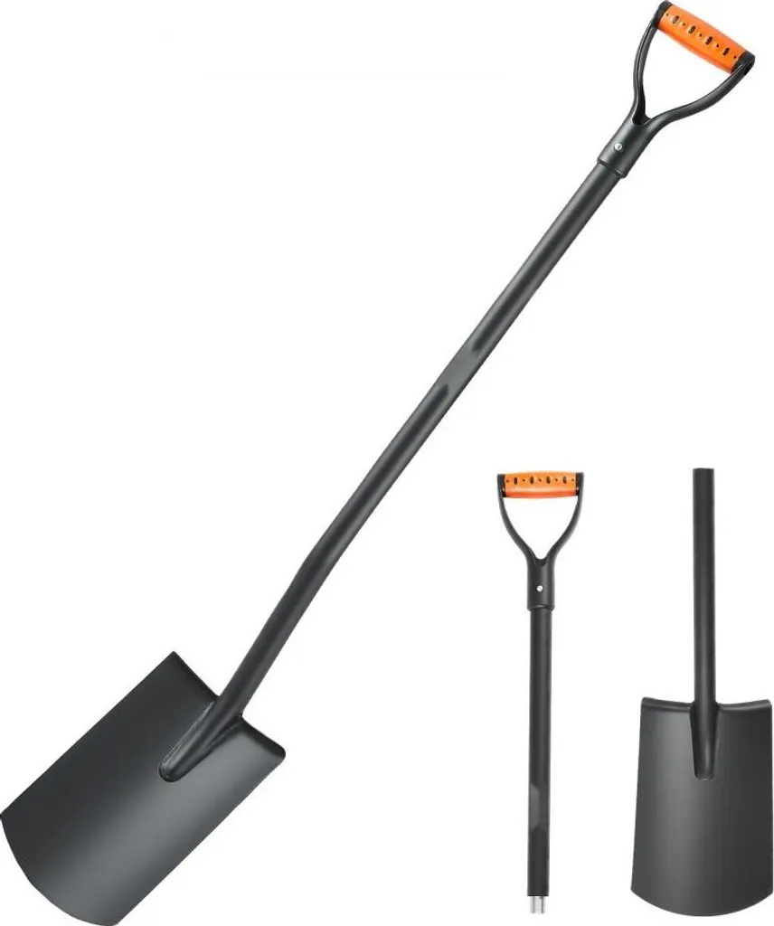 Pala da Scavo 122cm in Acciaio - Attrezzo Professionale per Giardinaggio
