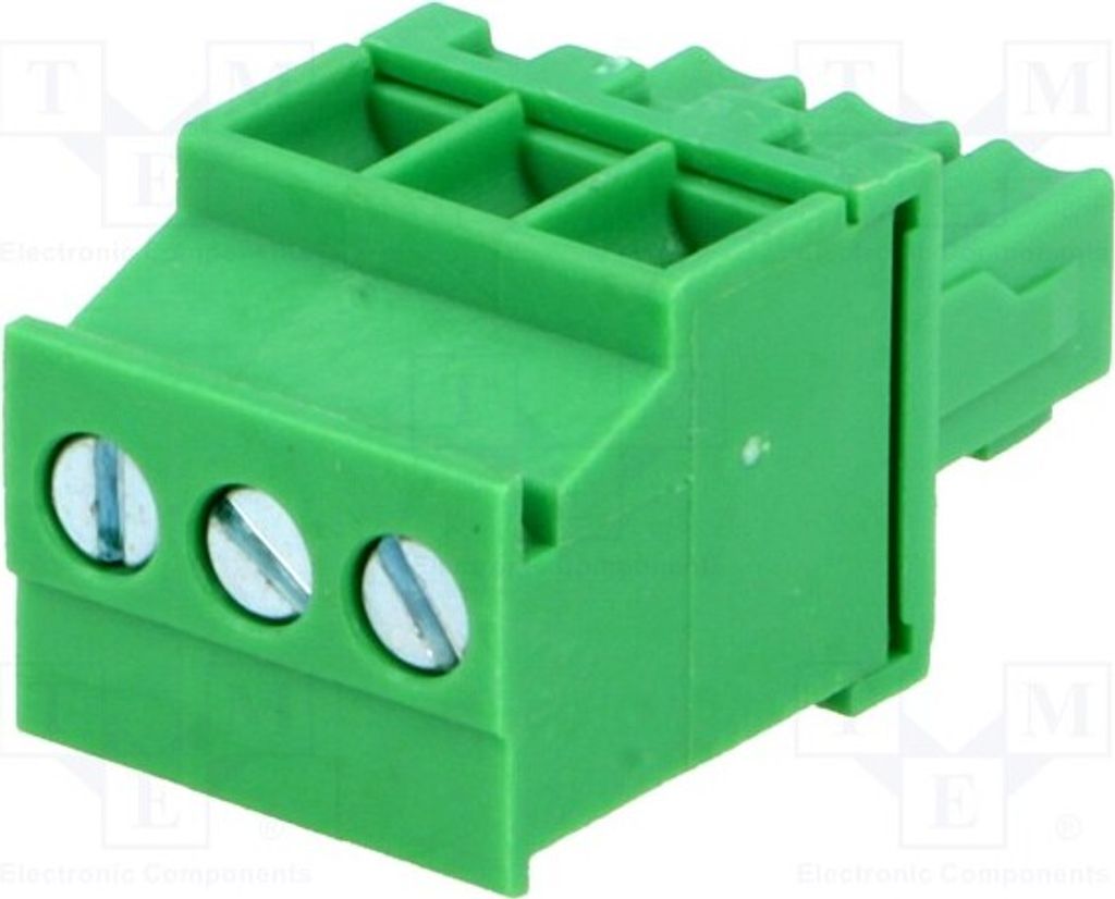5x Klemmleiste abschaltbar Wege: 3 3,5mm gewinkelt Stecker 1mm2 EB5A-03-A Trennbare