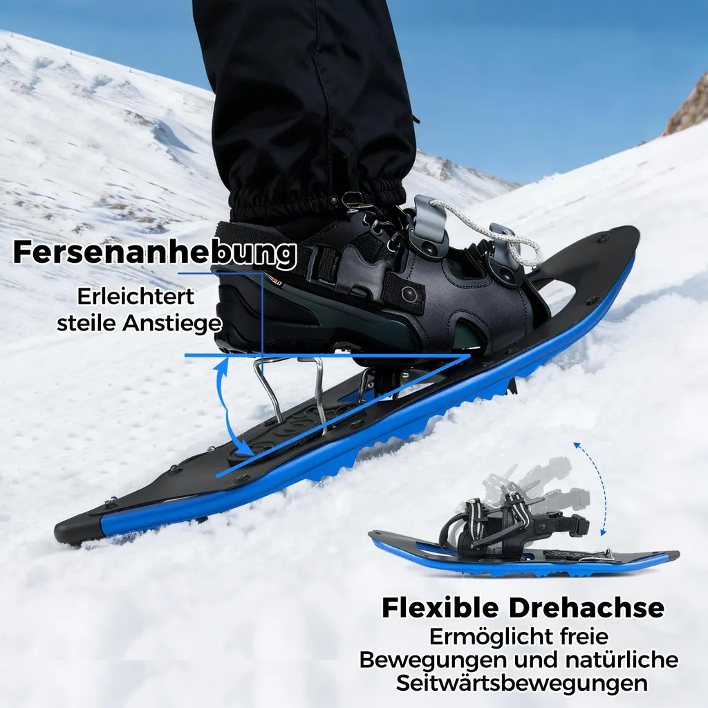 Set de Raquettes à Neige Légères et Bâtons de Trekking pour Rando - 5