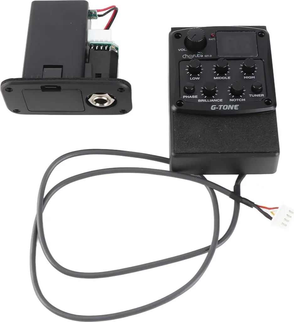 Égaliseur pour électriser une guitare acoustique avec accordeur LCD pro