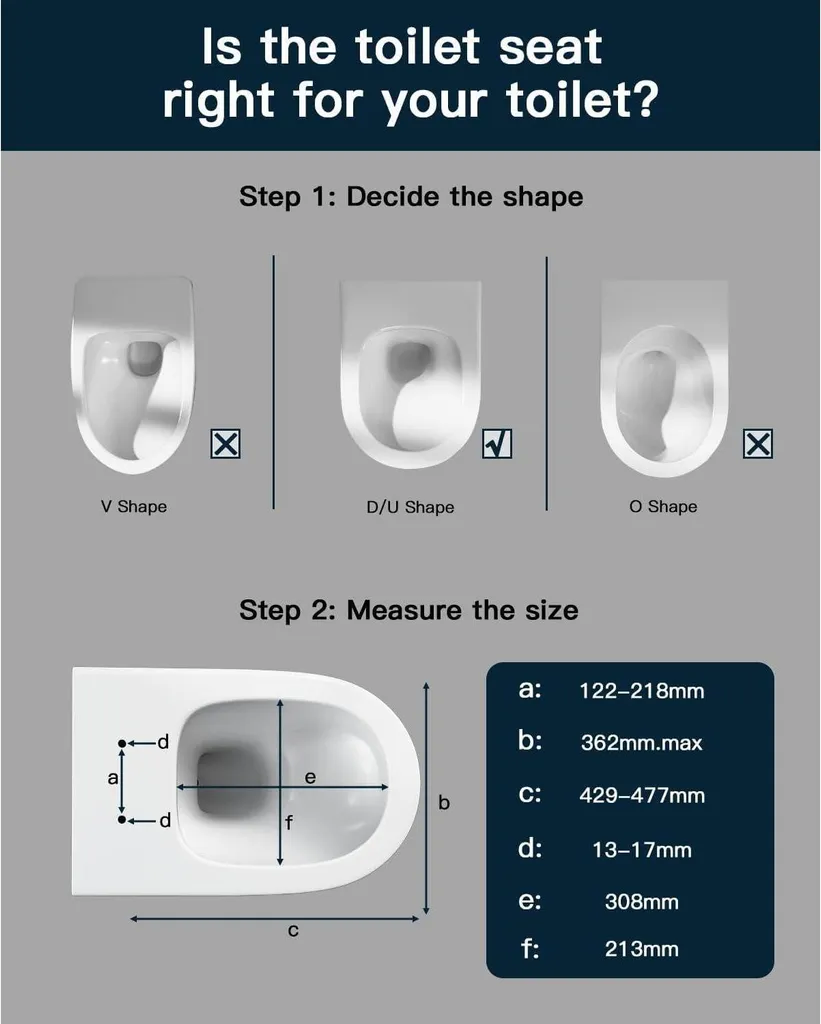 Abattant WC déclipsable Quick-release forme D blanc avec frein de chute - 2