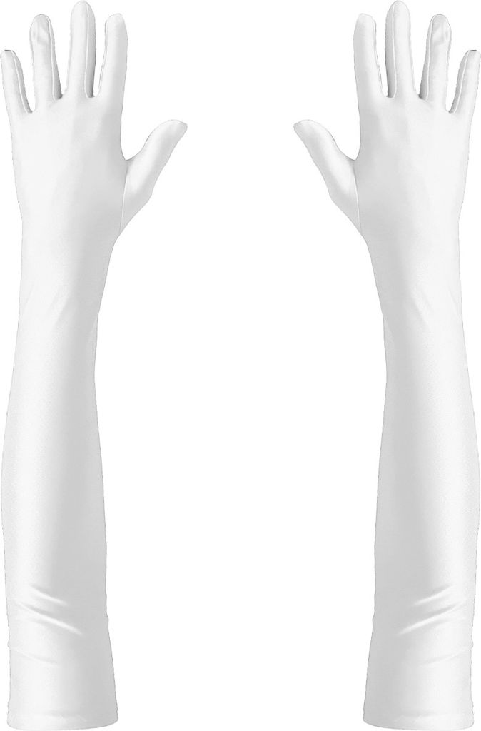 Oblique Unique Damen Handschuhe Lang weiß Handschuh für Produktbild 