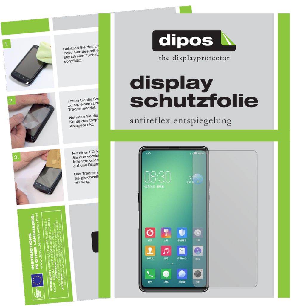 2x Schutzfolie für Nubia Z18S matt Displayschutzfolie Folie Display Schutz dipos