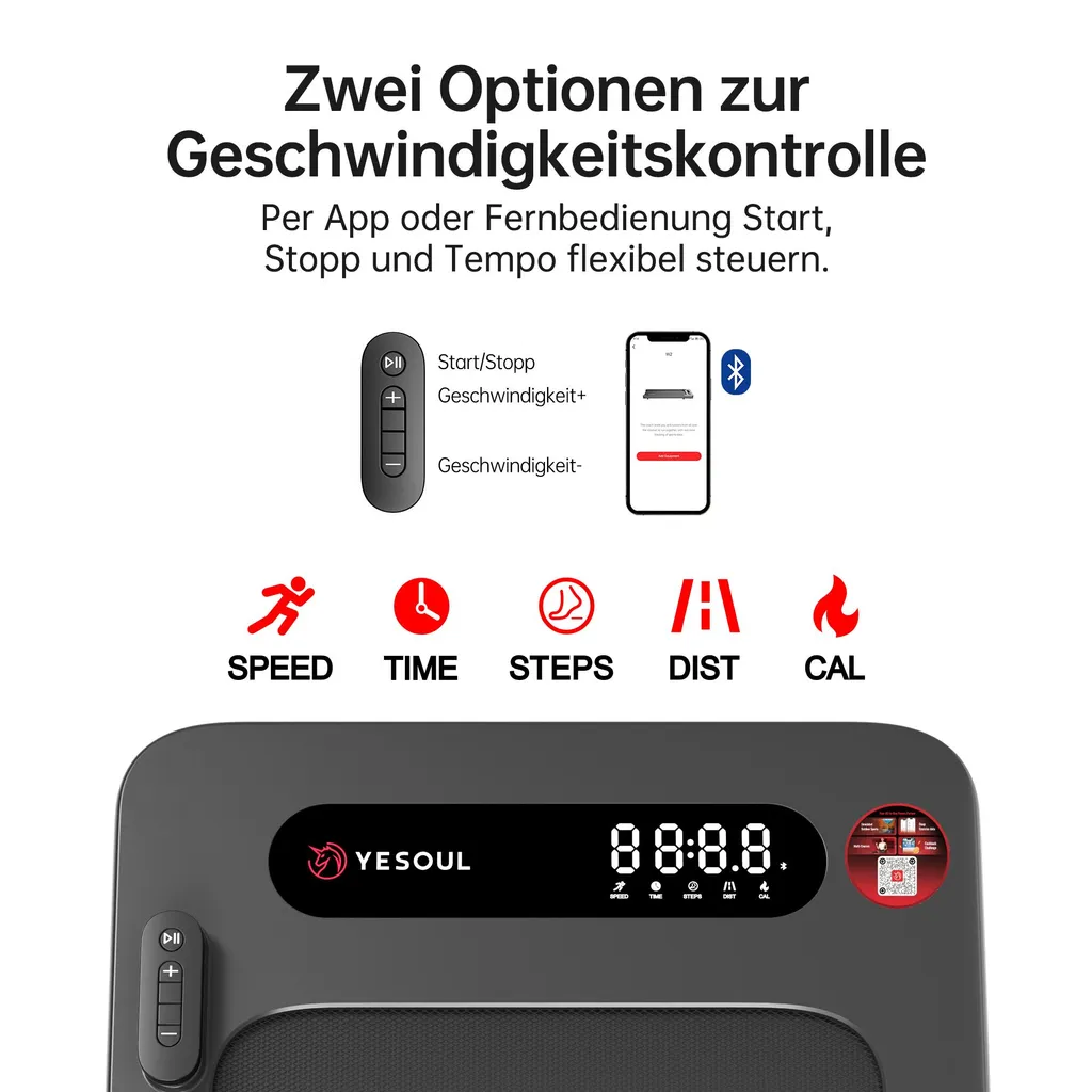 Tapis de course intelligent Yesoul W2 avec application et Bluetooth - 5