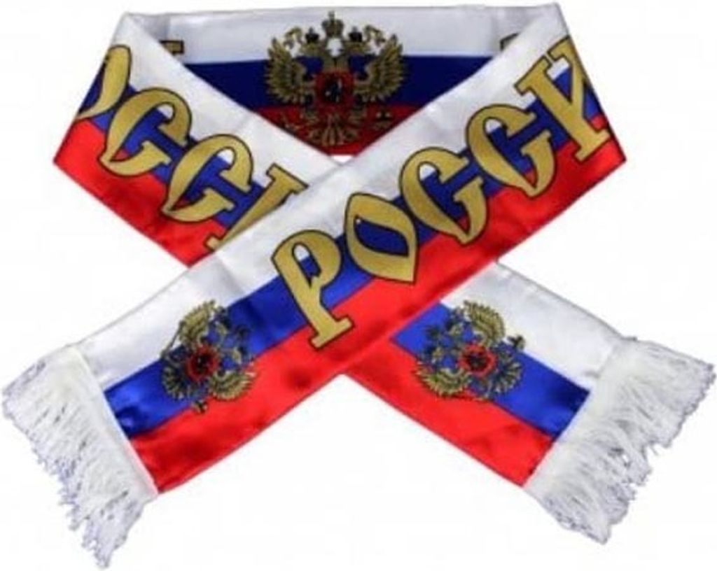Fanschal Wendeschal RUSSLAND 12 cm x 130 cm mit Adler Produktbild 