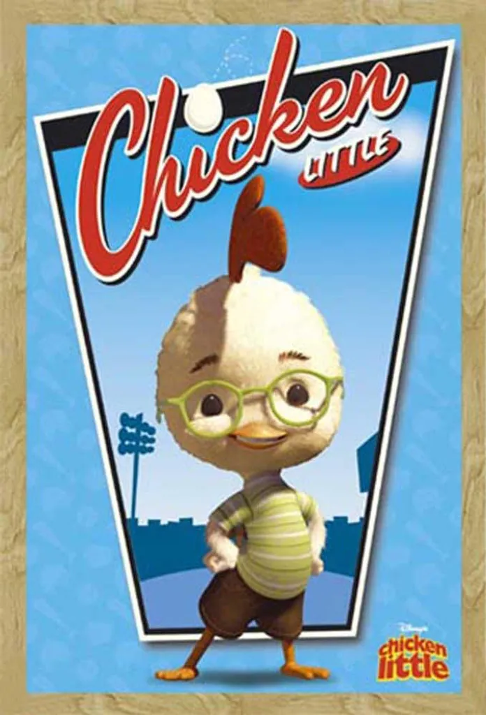 Cornice Shinsuke Faggio + Poster Disney Chicken Little 61x91.5 cm