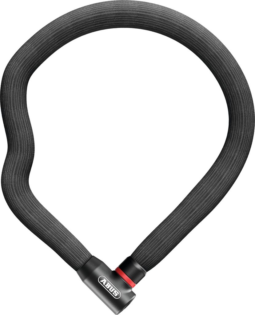 ABUS Kettenschloss Goose Lock 4204K - biegsames, klapperfreies Fahrradschloss aus gehärtetem Stahl - 4 mm starke Stahlkette, 28 mm Gesamtdurchmess...