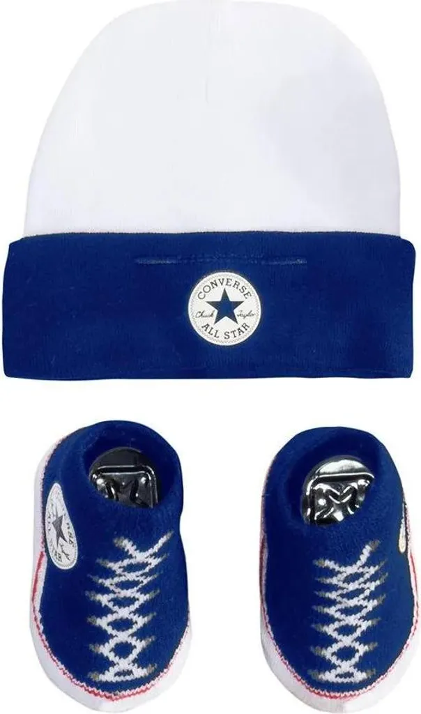 Set Converse Kids LC0005 Blu per Neonato 0-6 Mesi - Idea Regalo Nascita - 1