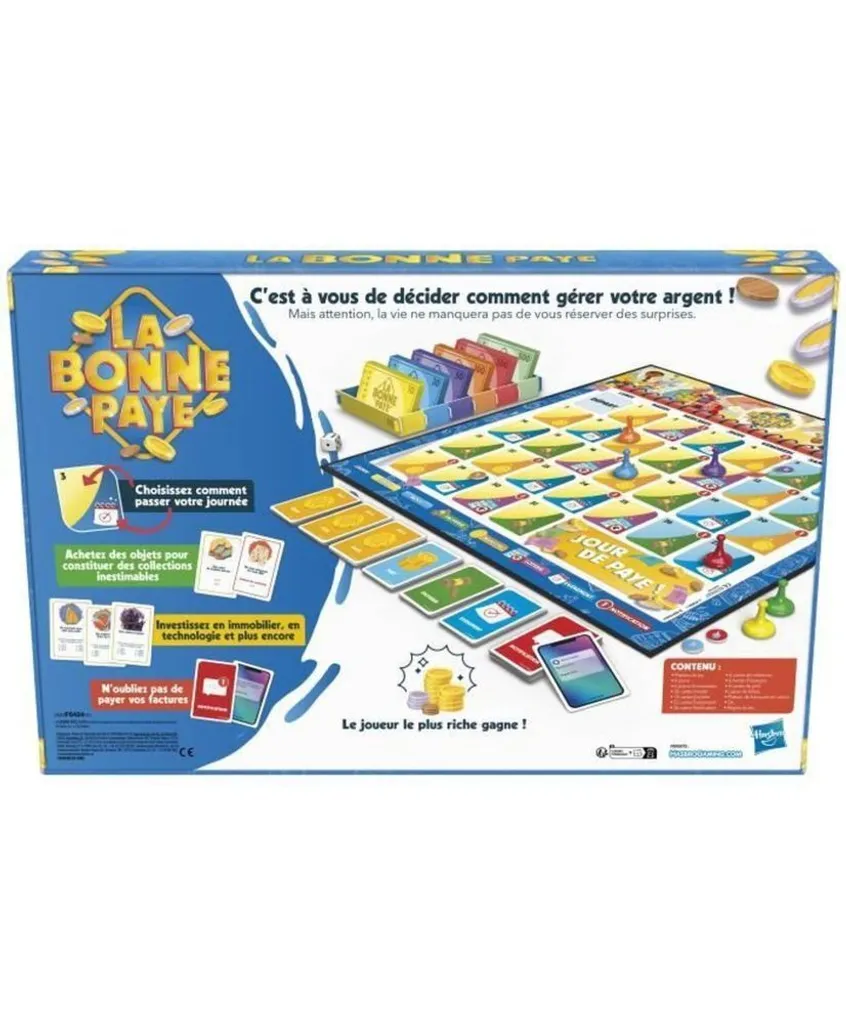 La Bonne Paye Hasbro Edition Originale Jeu Educatif Gestion d'Argent
