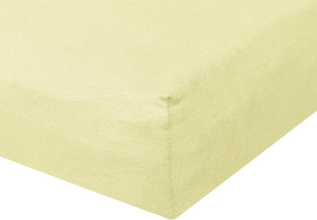 Bettwaren-Shop Jersey Spannbetttuch Ultra-Stretch 90x200 - 100x220 cm reseda