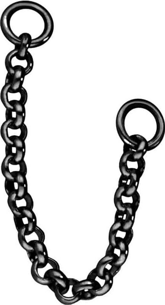 Titan Anhänger für Clicker ANKERKETTE Schwarz Kettenlänge: 40mm