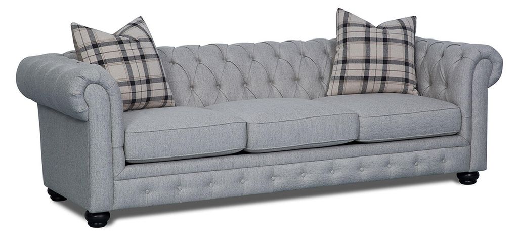 Chesterfield 3 Sitzer Sofa Stoffsofa Couch Polster Sitz Garnitur 3er Sofas Neu