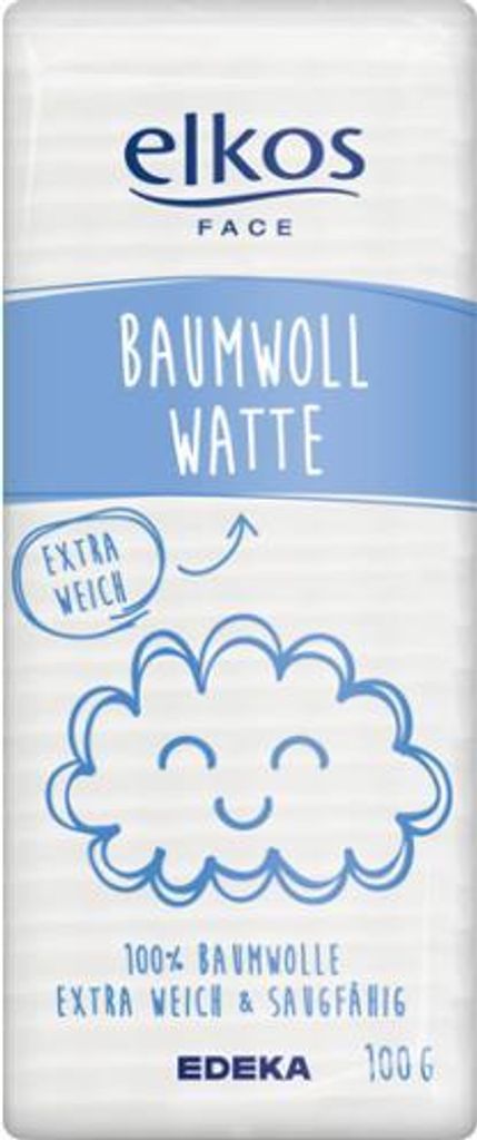 EDEKA elkos Baumwollwatte 100g Produktbild 