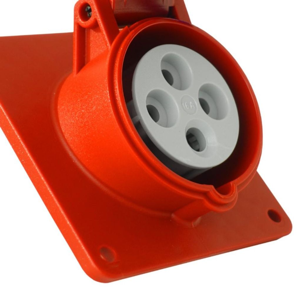 Presa CEE da incasso angolata 400V 16A 4P 83x90 mm 2064 Immagine del prodotto 