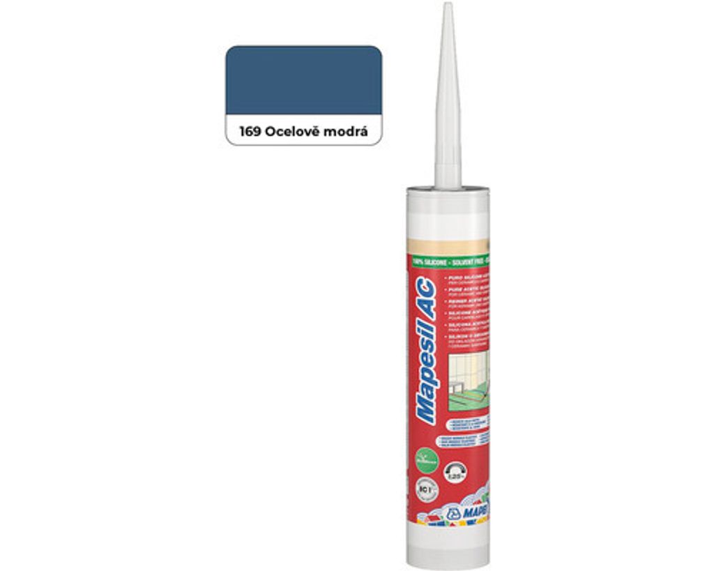 MAPEI® MAPESIL AC 1-složkový silikonový spoj 169 ocelově Obrázek produktu 