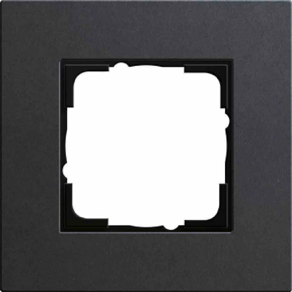 Cadre de finition GIRA Esprit Anthracite en Bois pour Interrupteur 1 Poste