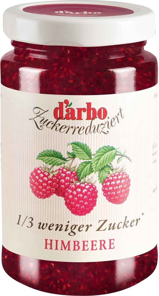 Darbo Himbeer Fruchtaufstrich zuckerreduziert 250g Produktbild 